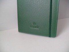 ROLEX Padfolio Portfolio – ROLEX Crown Logo Paper – Leather -Brand New Authentic