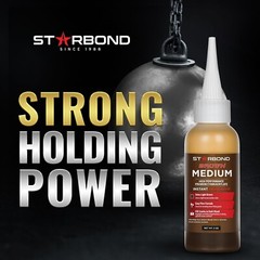 Starbond 2 oz. Brown Medium – Super Glue (Premium Cyanoacrylate CA Glue)