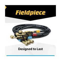 Fieldpiece HR3B – ¼” Ball Valve Hose Set – 5 ft Refrigerant Charging