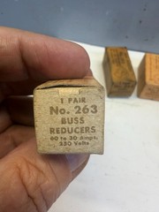 BUSSMANN 263 FUSE REDUCERS 60A TO 30A (LOT OF 5 PAIRS) NEW FREE SHIPPING
