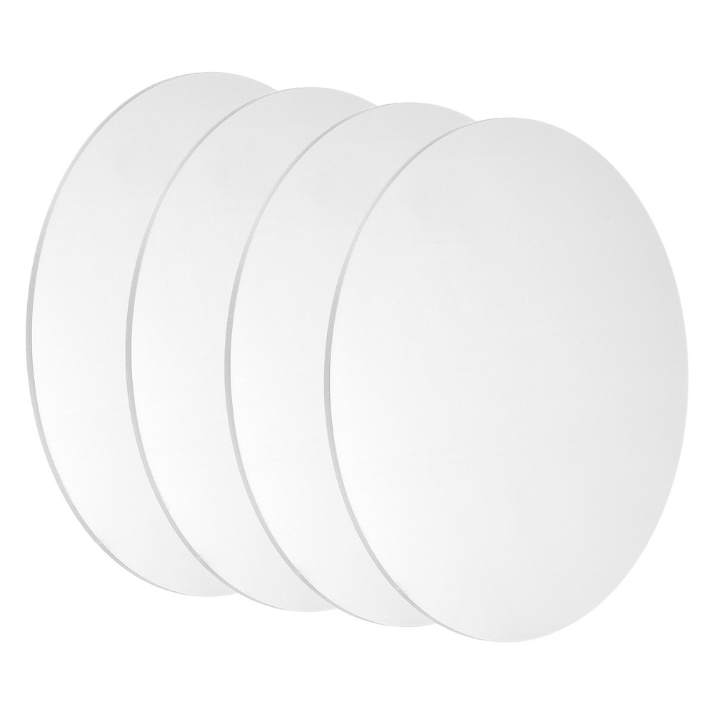 4Pcs Aluminum Disc 6″(150mm) Dia 0.06″(1.5mm) Thick Round 5052 Aluminum Sheets
