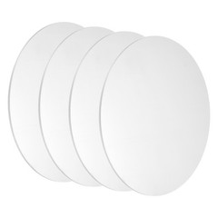 4Pcs Aluminum Disc 6″(150mm) Dia 0.06″(1.5mm) Thick Round 5052 Aluminum Sheets