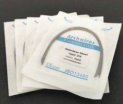 Dental Orthodontic Treatment Stainless Steel Arch Wires Round Ovoid Form