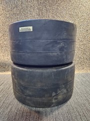 (QTY 2) Total Source Smooth Press-On Forklift Tires 18x9x12-1/8, L220506227