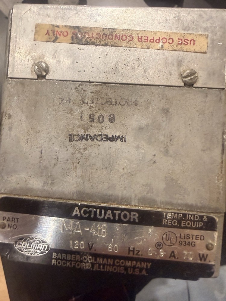 Barber Colman MA-418 Actuator
