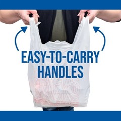T-Shirt Carry-Out Bags, 11.5″ x 6.5″ x 22″ (1,000ct) Free Shipping