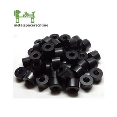 Black Anodized Aluminum Spacer Bushing 3/4″ OD x 1/2″ ID–Fits M12 or 1/2″ Bolts