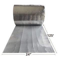 UOFFICE One-Sided Thermo Insulated Bubble Roll, 24″ x 125′ Wrap