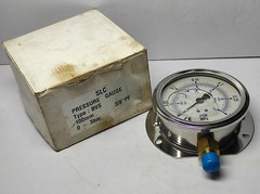 SLC BVS Pressure Gauge 100mm 0-3bar 0-0.3MPa 3/8”PF