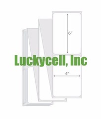 4000 Fanfold 4×6 Direct Thermal Shipping Labels For Zebra 2844 ZP450 ZP500 ZP505