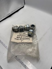 Eaton LT 100 Liquid Tight Straight Male Connector Threaded Bushing 1in-5PK
