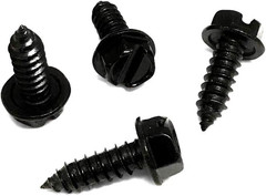 Black License Plate Screws,Rustproof Black License Plate Screws for Securing Lic