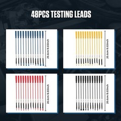 Multimeter Test Leads Kit 68PCS Electrical Probe Circuit Test Alligator Clips