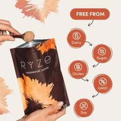 Ryze Mushroom Organic Coffee 2 Pack 30 Servings Per Pack (FREE SHIPPING)