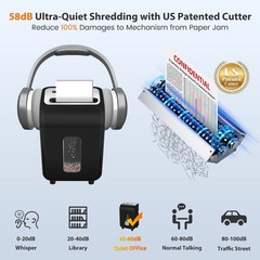 14-Sheet Micro Cut Paper Shredder for Home Office Heavy Duty, 60-Min Runtime,…