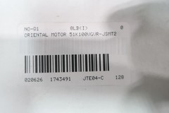 Oriental Motor 5IK100VGVR-JSMT2 Magnetic Brake Motor 100w 1680rpm 200v-ac 3ph