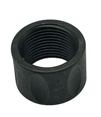 BLACK Fluted Protector 304 Stainless Steel 1/2″X28 – .632″ L, 1/2″ X 28 Thread