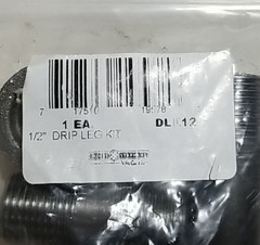 2 Kits Jones Stephens 1/2″ Drip Leg Kit Black Steel DLK12 Gas Line Drip Leg