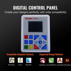 100W Co2 Laser Engraver Cutter 40×32 Autofocus+Rotary Axis+CW5200 Water Chiller