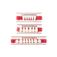 Dental Acrylic Resin Denture Teeth False DIY Full Set Anterior Posterior A1A2A3