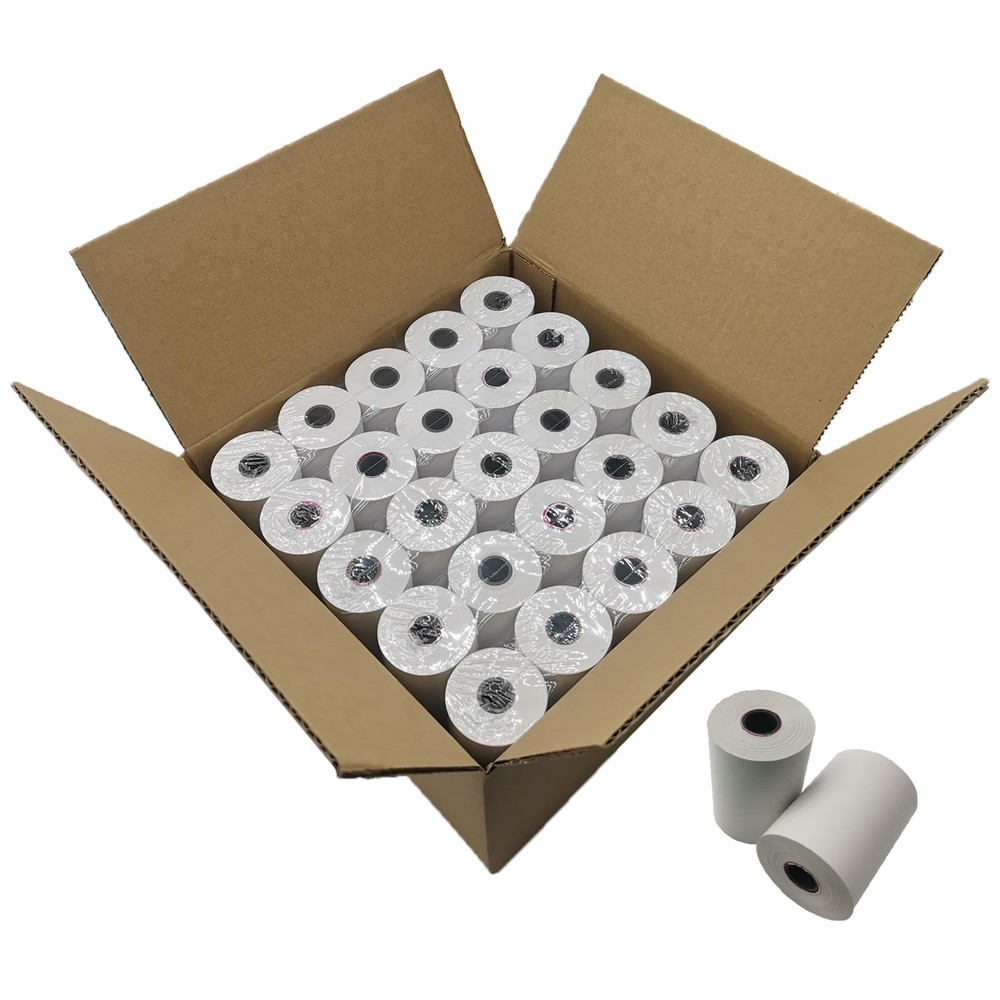 (50 Rolls) 2 1/4 x 85 Thermal Paper Rolls, BPA Free Thermal Receipt Paper Rolls,