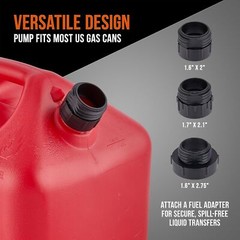 Deway Automatic Fuel Transfer Pump with Nozzle for Quick Flow Control & Stop
