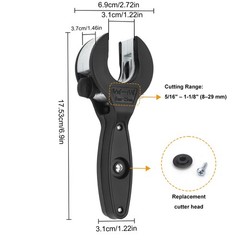 8-29mm Ratchet Tube Pipe Cutter Aluminium Ratchet Tool Copper PVC Tube Cutter