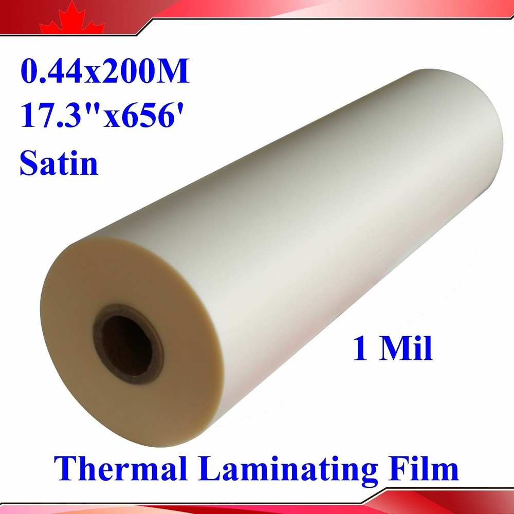 17.3 Inch x656 Foot Satin Matte UV Hot 1roll Luster Thermal Laminating Film