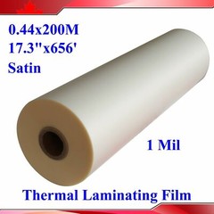 17.3 Inch x656 Foot Satin Matte UV Hot 1roll Luster Thermal Laminating Film