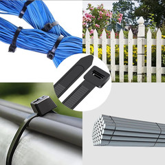 Black Zip Ties Heavy Duty 18 Inch Outdoor, 250Lb Extra Large Cable Tie Wraps