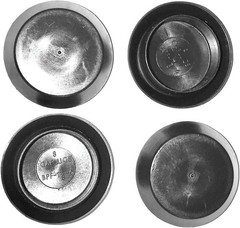 5 Pack Black Plug Stopper Flush Mount Plastic Body Hole Plug 2.5 Inch Id