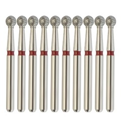 Round Dental Diamond Burs Ball Multi-Use FG 801/023F Fine Grit High Speed Burr