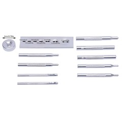 11pcs/Set Craft Tool Die Punch Snap Rivet Setter Base DIY Leather Working Craft