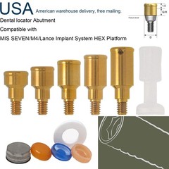 US Multi system Dental titanium Implant Locator Abutment & Male Retention Insert