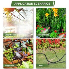 230FT Automatic Watering System for Outdoor Plants, 230FT, green
