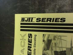 SkyJack SJII Series Scissor Lift Operating Book Manual 1-2-2003