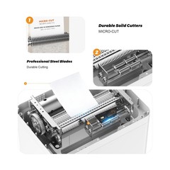 150-Sheet Paper Shredder Heavy Duty, Micro Cut and CDs/Cards, P5 Ultra Securi…