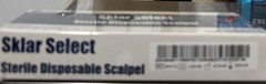 STERILE DISPOSABLE SCALPELS #10 – 10/BOX, SINGLE USE, 2024-04EXPIRATION.
