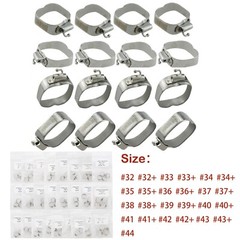 Dental Orthodontic First Molar Buccal Tube Bands Roth 0.022 Upper Lower #32-#44