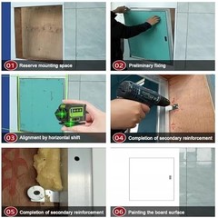 Large Paintable Drywall Access Panel Flush Mount 60x90cm Aluminum Hatch