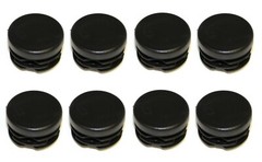 Black 1″ Round Tubing Plastic Hole Plug End Cap, 1 Inch OD Tube Pipe Cover