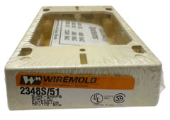 (Box of 5) Wiremold 2348S/51 Ivory Sure-Snap NM Shallow EXT Device Box
