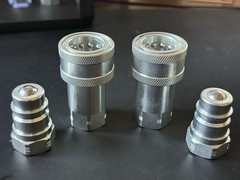 2X Set 1/4″ Body 1/4″ NPT Poppet Pioneer Style Hydraulic Quick Connect Coupler