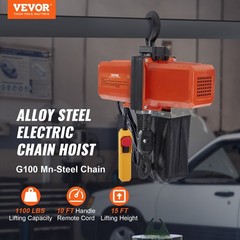 VEVOR Electric Chain Hoist Single Phase Crane Hoist 1100 lbs Load 15 ft Lifting