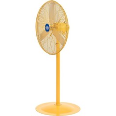 Deluxe Oscillating Pedestal Fan 30″ Diameter Safety Yellow 1/2HP 10000CFM