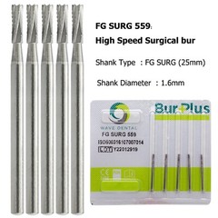 Wave Dental Surgical Bur Long 557L 702L 701 558 556 Carbide Burr 25mm High Speed