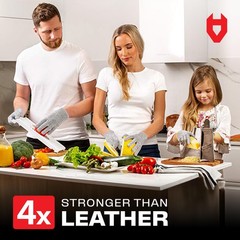 Premium Cut Resistant Gloves Food Grade — Level 5 Protection; Ambidextrous; M…