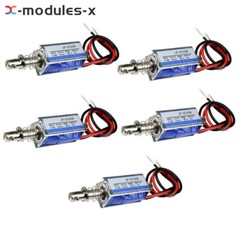1-10PCS DC 6V 300mA 5N/10mm JF-0530B Pull Push Type DC Solenoid ElectroMagnet