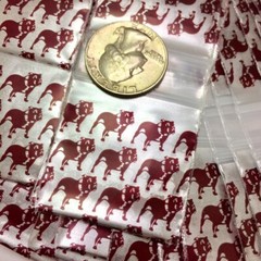 BaggiesSince1987 – 1515 Design Zip Bags 100PCS PINK PANTHER SILVER, READ DETAILS