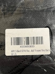 60pcs KF94 Protective Face Mask Adult Multicolor Non-Medical